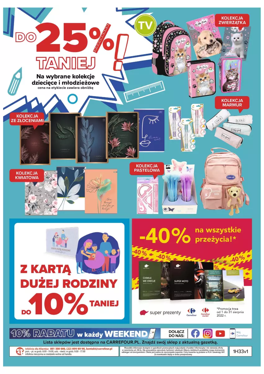 Gazetka promocyjna Carrefour - Gazetka Carrefour - ważna 16.08 do 28.08.2022 - strona 42 - produkty: Dzieci, Noż, Taca