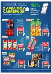Gazetka promocyjna Carrefour - Gazetka Carrefour - Gazetka - ważna od 28.08 do 28.08.2022 - strona 8 - produkty: Sos, Sok, 7up, Pepsi max, Mirinda, Kosz, Pepsi, Sheba, Napój gazowany, Tymbark, Baton, Napój, Nimm2, Nektar