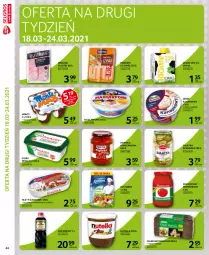 Gazetka promocyjna Selgros - Extra Oferta - Gazetka - ważna od 31.03 do 31.03.2021 - strona 44 - produkty: Sałatka, Koncentrat pomidorowy, Nutella, Sos, Ser, Kucharek, Parówki, Parówki z szynki, Papryka, Sos sojowy, Serek kanapkowy, Mascarpone, Sałat, Serek, Wędlina, Chleb, Flora, Olej, Monte, Mleko