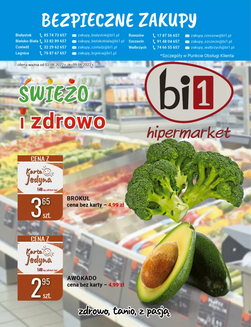 Gazetka promocyjna Bi1 - Świeżo i zdrowo - ważna 03.08 do 09.08.2022 - strona 1 - produkty: Piec