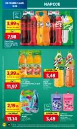 Gazetka promocyjna Lidl - GAZETKA - Gazetka - ważna od 12.06 do 12.06.2024 - strona 46 - produkty: Sok, Por, Mus, Coca-Cola, Napoje, Tymbark, Kubuś Waterrr, Fanta, Kubuś, Sprite, Napój, Mięta, Fa