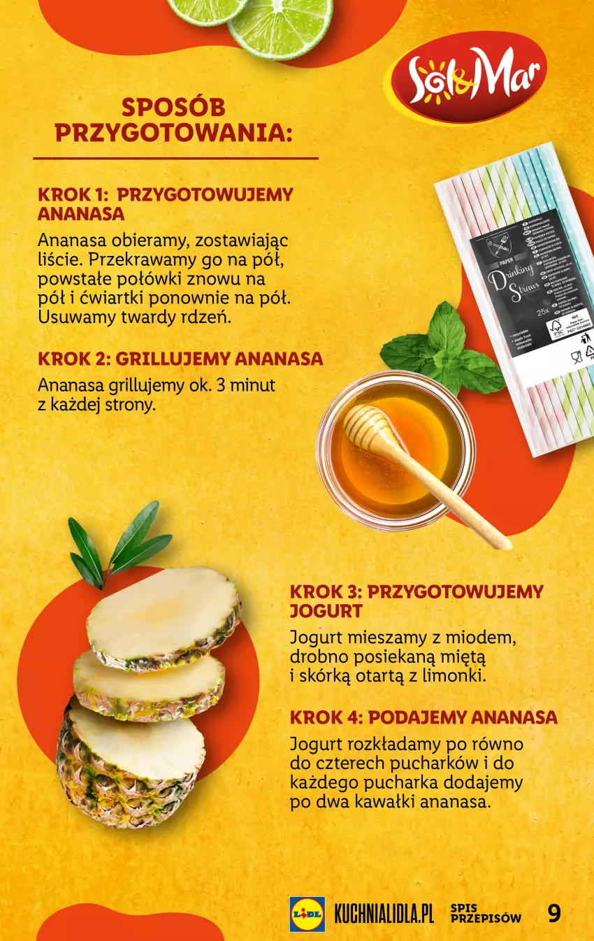 Gazetka promocyjna Lidl - KATALOG SOL&MAR - ważna 24.04 do 30.04.2023 - strona 9 - produkty: Ananas, Grill, Jogurt, Kawa
