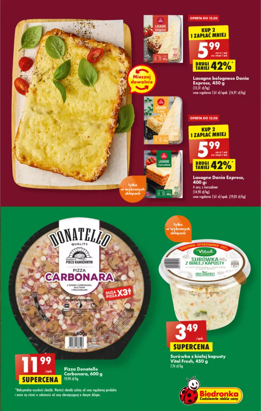 Gazetka promocyjna Biedronka - W tym tygodniu - ważna 10.03 do 16.03.2022 - strona 25 - produkty: Lasagne, Lasagne bolognese, Surówka