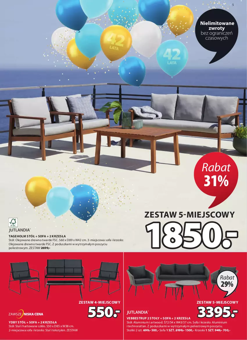 Gazetka promocyjna Jysk - Oferta tygodnia - ważna 29.03 do 13.04.2021 - strona 6 - produkty: Artwood, Fa, Krzesło, Olej, Poduszka, Sofa, Stół, Stolik