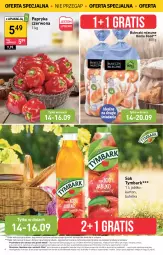 Gazetka promocyjna Stokrotka - Market - Gazetka - ważna od 20.09 do 20.09.2023 - strona 8 - produkty: Warzywa, Sok, Por, Gra, Papryka czerwona, Papryka, Bułeczki, Tymbark, Bułeczki mleczne, Owoce, Mięso