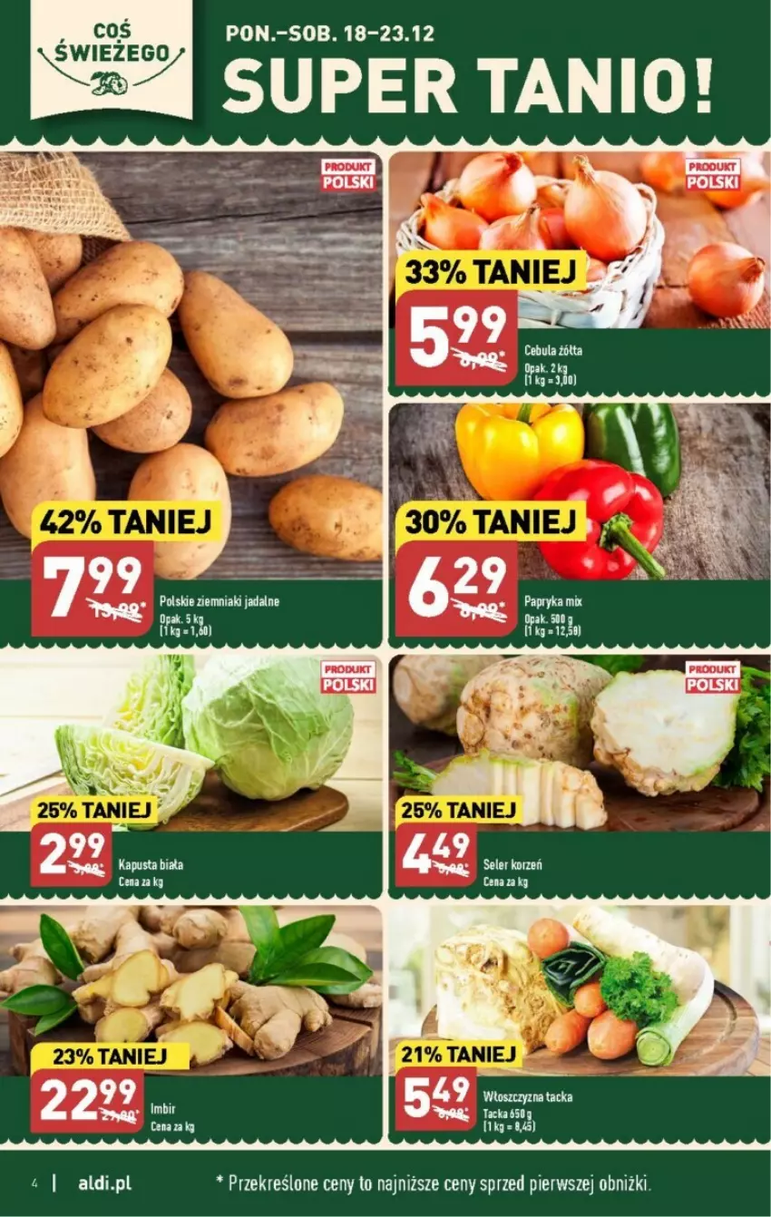 Gazetka promocyjna Aldi - ważna 18.12 do 23.12.2023 - strona 34 - produkty: Ziemniaki
