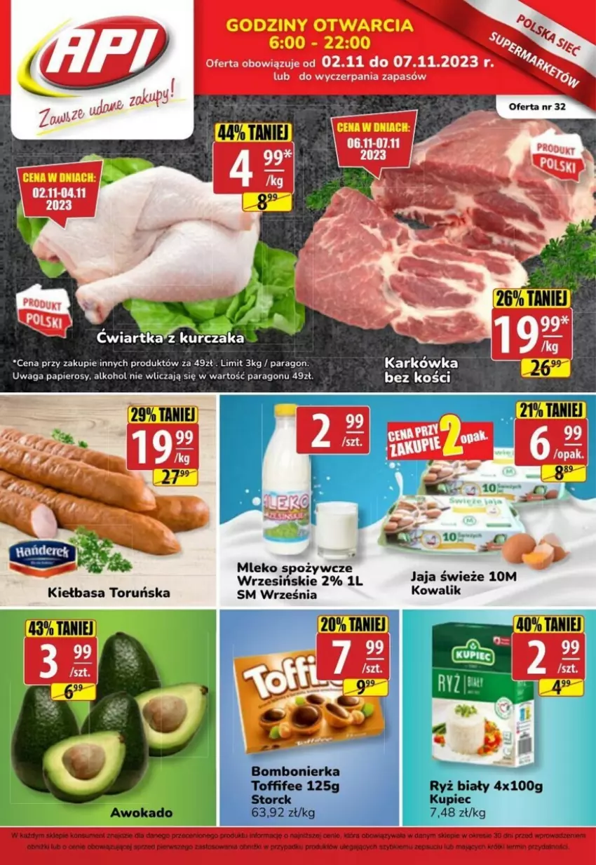 Gazetka promocyjna Gram market - ważna 02.11 do 07.11.2023 - strona 1 - produkty: Jaja, Kiełbasa, Papier, Waga