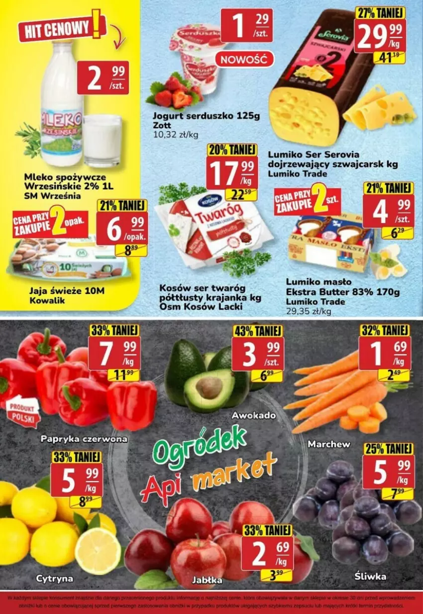 Gazetka promocyjna Gram market - ważna 02.11 do 07.11.2023 - strona 4 - produkty: Cars, Jogurt, Lack, Masło, Ser, Zott