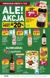 Gazetka promocyjna Aldi - Gazetka - ważna od 19.06 do 19.06.2021 - strona 18 - produkty: Sok, Lajkonik, Lemoniada, Cytryny, Kije, Tera, Napój gazowany, Syrop, Aronia, Chleb, Napój, Jabłka