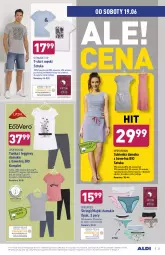Gazetka promocyjna Aldi - Gazetka - ważna od 19.06 do 19.06.2021 - strona 33 - produkty: Gin, Stringi, Majtki, Kawa, T-shirt, Wełna, Legginsy, Sukienka, Tunika, Queentex, Fa