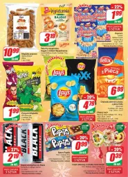 Gazetka promocyjna Dino - Gazetka - Gazetka - ważna od 20.12 do 20.12.2022 - strona 20 - produkty: Piec, Gin, Napój energetyczny, Orzeszki, Migdały, Chipsy, Lack, Bajgle, Popcorn, Baton, Lorenz, Felix, Orzeszki ziemne, Napój