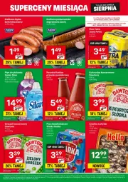 Gazetka promocyjna Delikatesy Centrum - Ulotka Superceny Miesiąca 14.08-31.08 - Gazetka - ważna od 31.08 do 31.08.2025 - strona 2 - produkty: Piwa, Piwo, Piec, Ciastka, Dawtona, Ser, Rum, Gra, Rust, Kukurydza konserwowa, Kret, Kiełbasa podwawelska, Wawel, Warka, Tatra, Silan, Płyn do płukania, Radler, Goal, Kiełbasa, Groszek, Kukurydza, Kiełbasa śląska