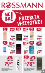 Gazetka promocyjna Rossmann - 1 Listopad - Gazetka - ważna od 15.11 do 15.11.2021 - strona 1 - produkty: Woda perfumowana, Azzaro, Dezodorant, Calvin Klein, Perfum, DKNY, Woda toaletowa, Mexx, Moschino, Woda, JOOP!