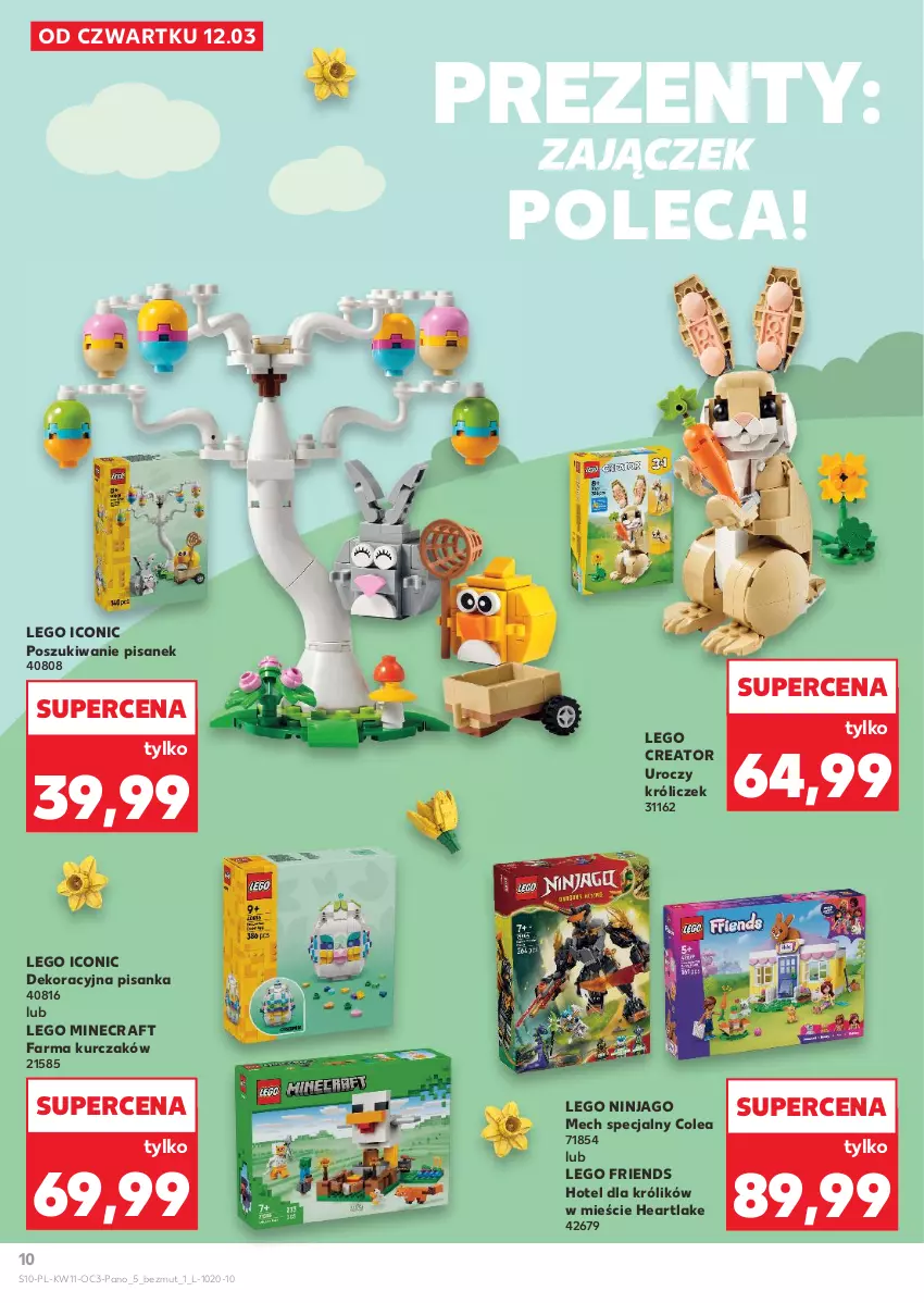 Gazetka promocyjna Kaufland - Kaufland - ważna 12.03 do 08.04.2026 - strona 10 - produkty: Fa, Królik, Kurczak, LEGO, LEGO Creator, LEGO Friends, LEGO Minecraft, LEGO Ninjago, Minecraft