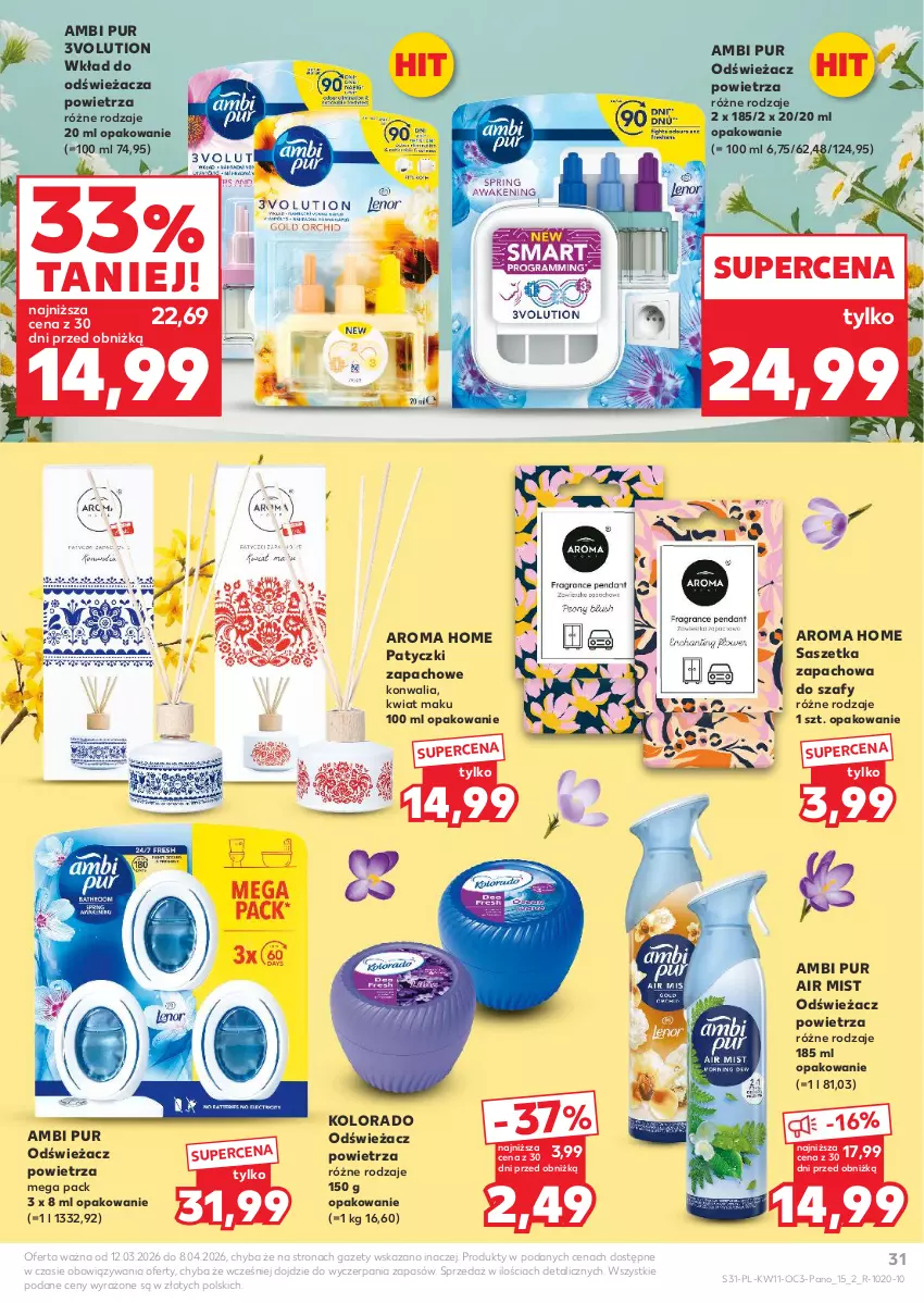 Gazetka promocyjna Kaufland - Kaufland - ważna 12.03 do 08.04.2026 - strona 31 - produkty: Ambi Pur, Kolorado, Odświeżacz powietrza, Pur