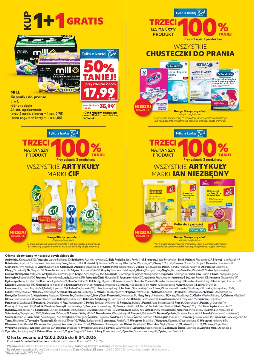 Gazetka promocyjna Kaufland - Kaufland - ważna 12.03 do 08.04.2026 - strona 32 - produkty: BIC, Chrzan, Chusteczki, Chusteczki do prania, Cif, Dior, Dres, Fa, Gra, Gry, Jan Niezbędny, Kapsułki do prania, Kosz, LANA, Mysz, Namysłów, Piast, Piec, Podlaski, Por, Sok, Sól, Szal, Waga, Wino