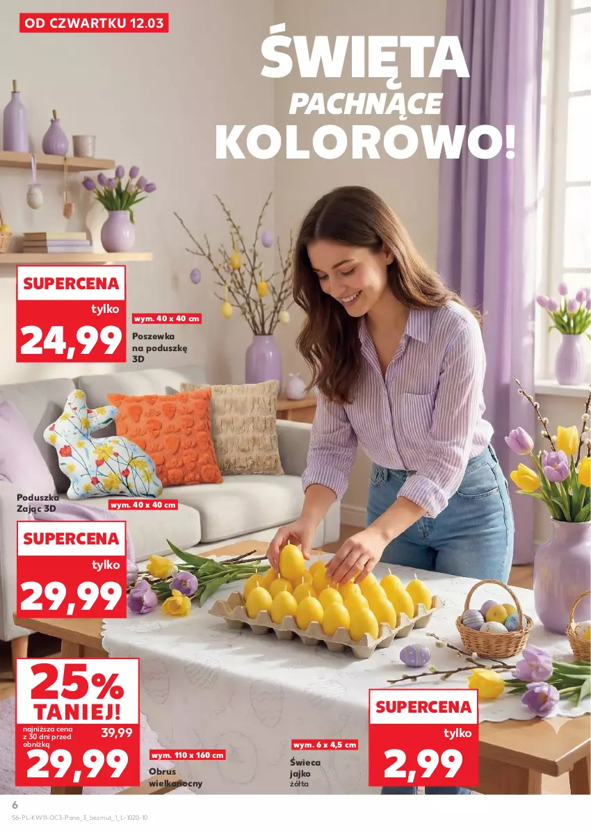 Gazetka promocyjna Kaufland - Kaufland - ważna 12.03 do 08.04.2026 - strona 6 - produkty: Obrus, Poduszka, Poszewka