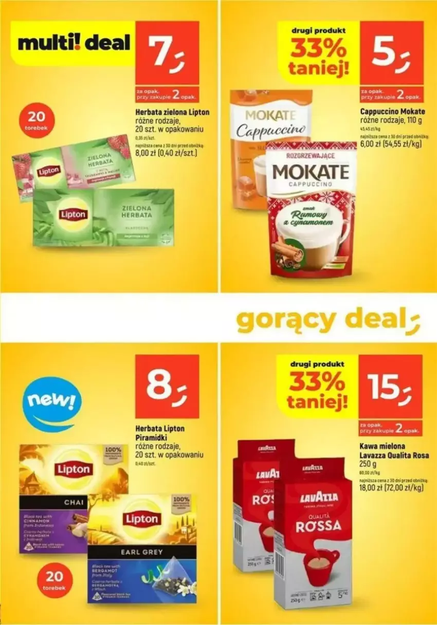 Gazetka promocyjna Dealz - ważna 20.02 do 26.02.2025 - strona 11 - produkty: Cappuccino, Herbata, Kawa, Kawa mielona, Lavazza, Lipton