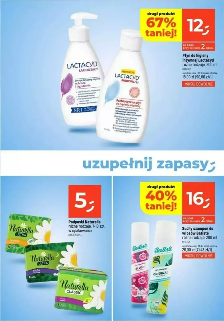 Gazetka promocyjna Dealz - ważna 20.02 do 26.02.2025 - strona 20 - produkty: Batiste, Fa, Lactacyd, Płyn do higieny intymnej, Podpaski