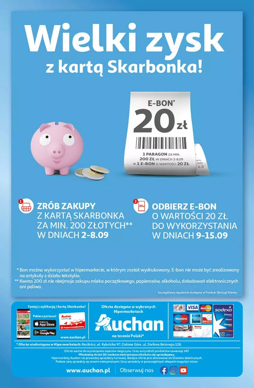 Gazetka promocyjna Auchan - Małe ceny Hipermarkety - ważna 02.09 do 08.09.2021 - strona 36 - produkty: Fa, Papier, Ser, Tera