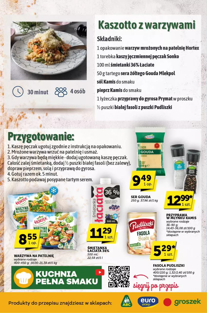 Gazetka promocyjna ABC - ważna 14.11 do 26.11.2024 - strona 2 - produkty: Fa, Fasola, Gouda, Groszek, Gyros, Hortex, Kamis, Kuchnia, Pieprz, Prymat, Przyprawy, Pudliszki, Ser, Sól, Sonko, Torebka, Warzywa, Zott