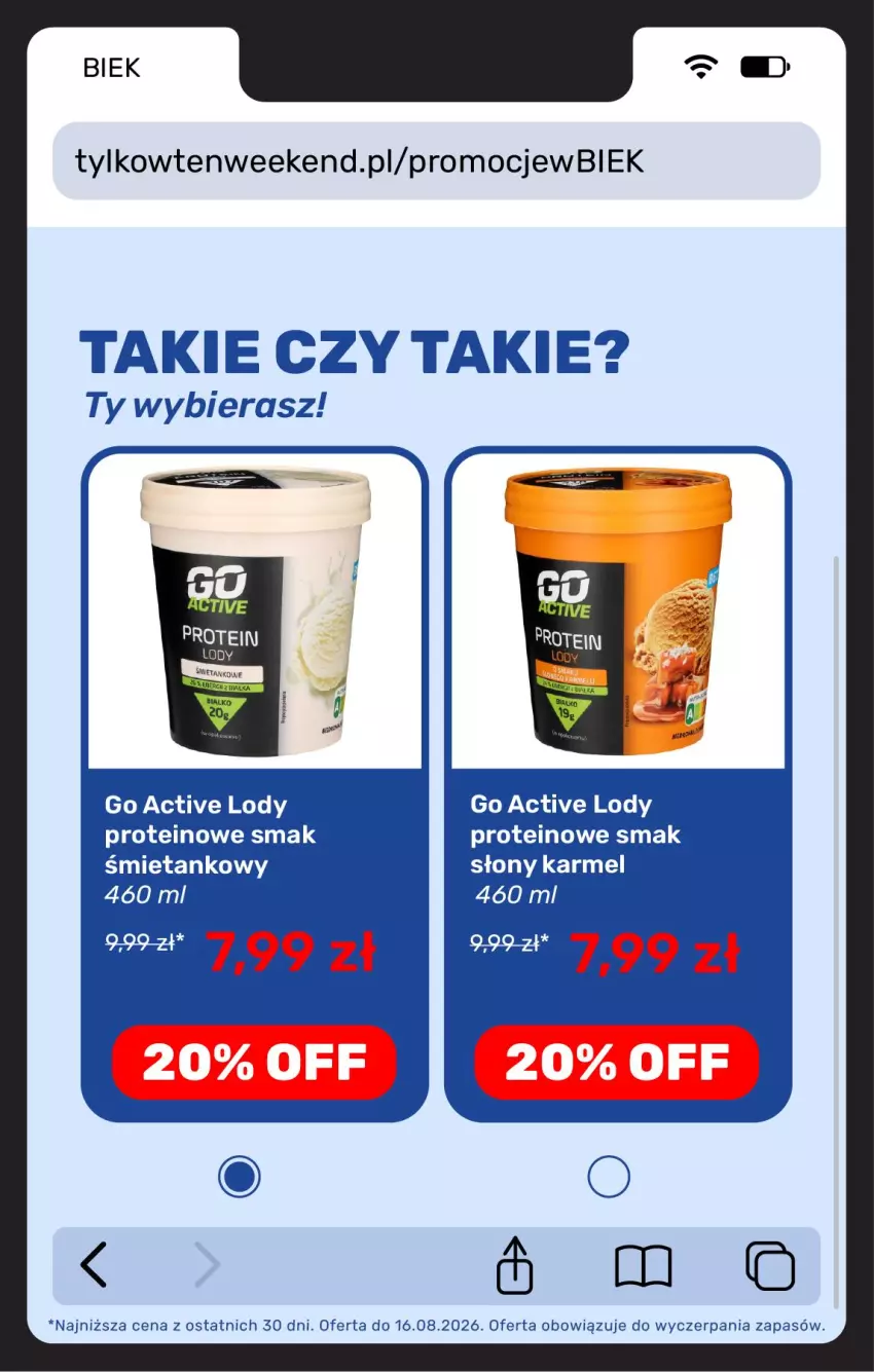 Gazetka promocyjna Biedronka - BIEK - ważna 13.08 do 20.08.2026 - strona 18 - produkty: Lody