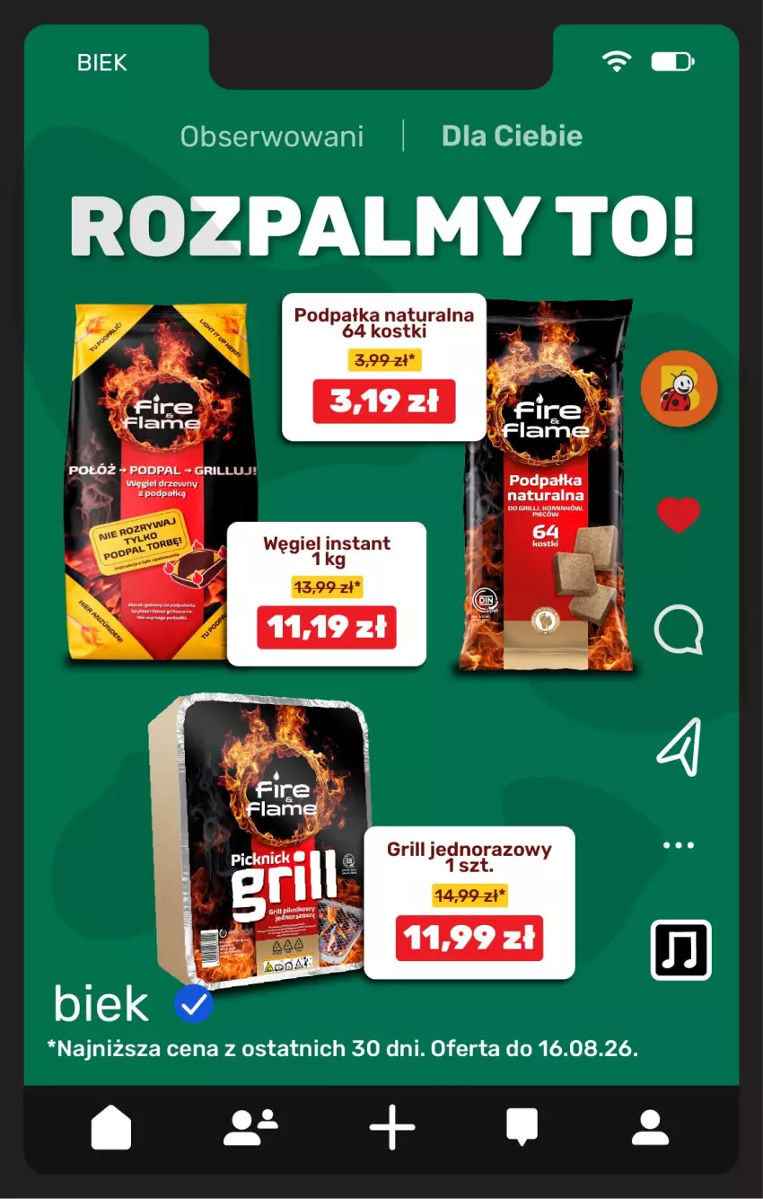 Gazetka promocyjna Biedronka - BIEK - ważna 13.08 do 20.08.2026 - strona 8 - produkty: Grill, Ser, Węgiel drzewny