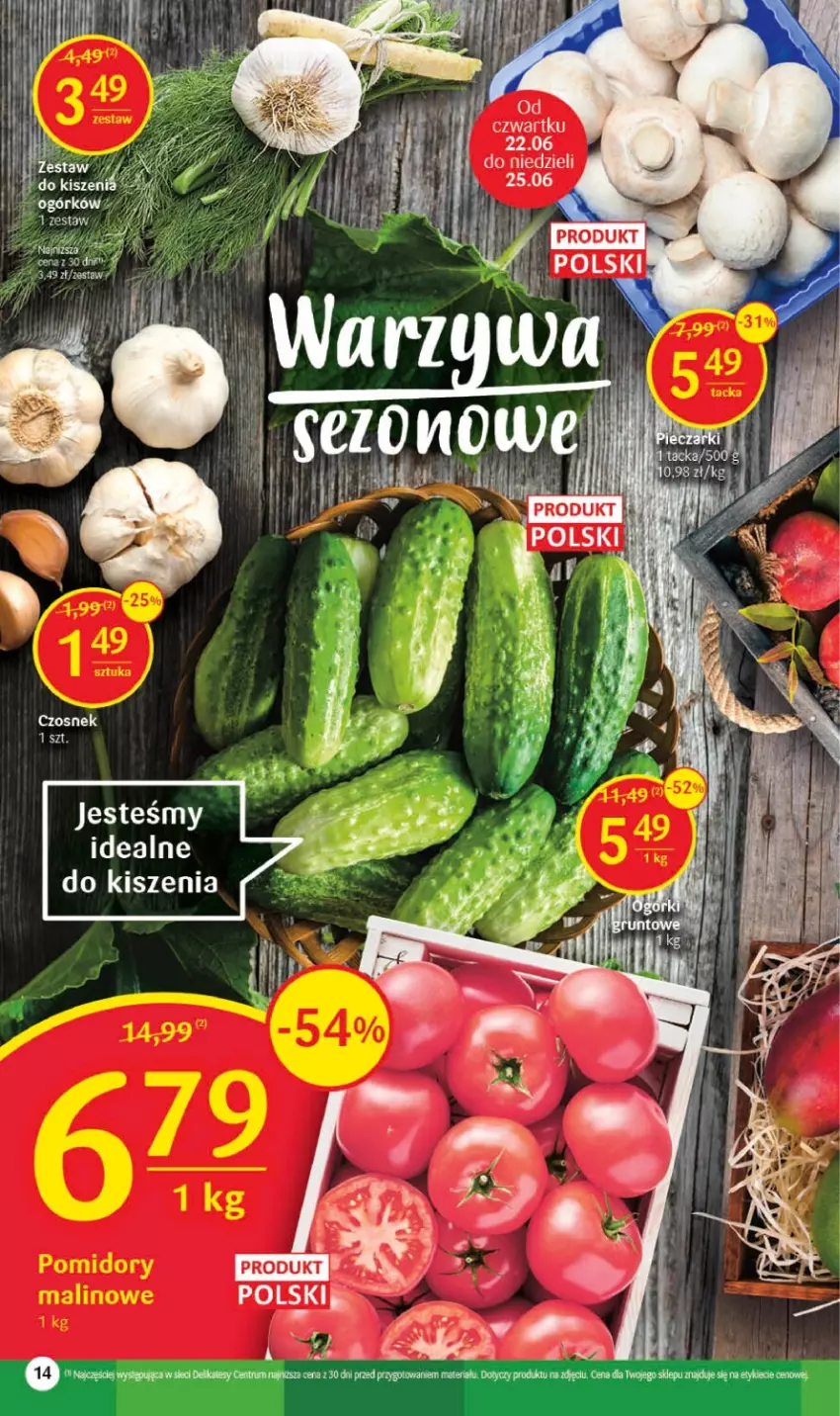 Gazetka promocyjna Delikatesy Centrum - Gazetka DC24-23 - ważna 22.06 do 28.06.2023 - strona 14 - produkty: Czosnek, Figi, Por