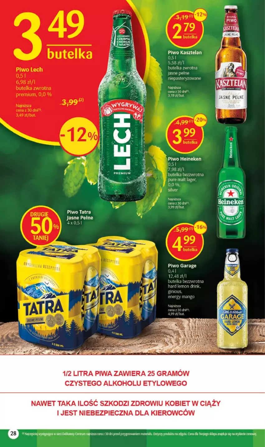 Gazetka promocyjna Delikatesy Centrum - Gazetka DC24-23 - ważna 22.06 do 28.06.2023 - strona 28 - produkty: Gin, Gra, Heineken, Kasztelan, Mango, Piec, Piwa, Piwo, Pur, Rum