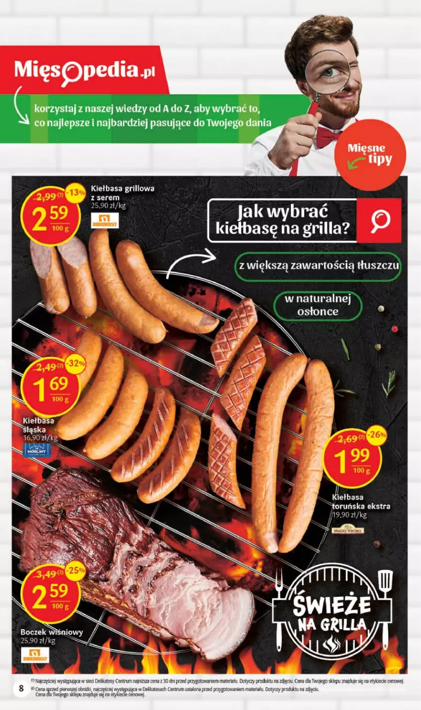 Gazetka promocyjna Delikatesy Centrum - Gazetka DC24-23 - ważna 22.06 do 28.06.2023 - strona 8 - produkty: Boczek, Grill, Kiełbasa, Rum, Ser