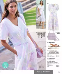 Gazetka promocyjna Bonprix - UROCZYSTOŚCI W DOBRYM STYLU - Gazetka - ważna od 11.10 do 11.10.2023 - strona 45 - produkty: Torebka, Sandał, Wełna, Sukienka, LG