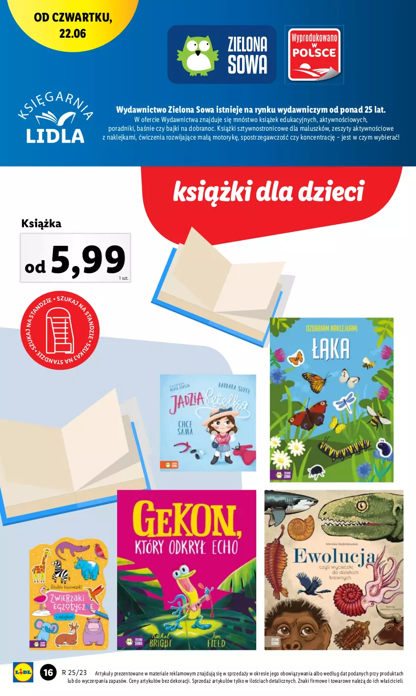 Gazetka promocyjna Lidl - GAZETKA - ważna 19.06 do 24.06.2023 - strona 18 - produkty: Dzieci, Klej, Książka, Por