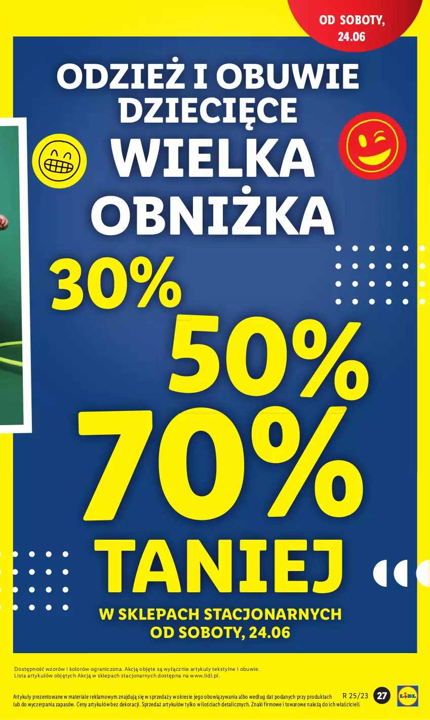 Gazetka promocyjna Lidl - GAZETKA - ważna 19.06 do 24.06.2023 - strona 37 - produkty: Dzieci, Gra, Obuwie