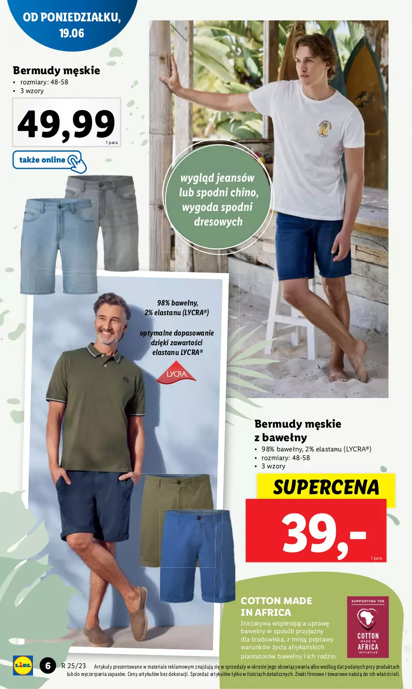 Gazetka promocyjna Lidl - GAZETKA - ważna 19.06 do 24.06.2023 - strona 8 - produkty: Bermudy, Dres