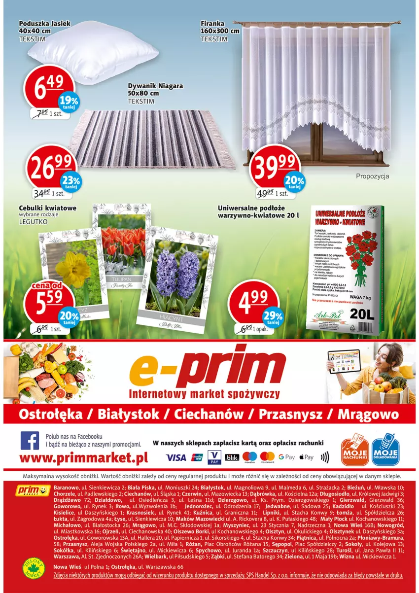 Gazetka promocyjna Prim Market - Gazetka - ważna 23.09 do 29.09.2021 - strona 16 - produkty: Dywan, Dywanik, Fa, Poduszka, Sok, Waga