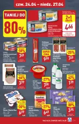 Gazetka promocyjna Aldi - Pełna oferta - Gazetka - ważna od 27.04 do 27.04.2025 - strona 29 - produkty: Krakus, Ser, Gra, Szynka premium, Zott, Kiełbasa podwawelska, Kiełbaski pieprzowe, Wawel, Golden Seafood, Szynka, Pieprz, Tuńczyk, Deser, Olej, Kiełbasa, Kefir, Milka, Monte