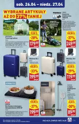 Gazetka promocyjna Aldi - Pełna oferta - Gazetka - ważna od 27.04 do 27.04.2025 - strona 33 - produkty: Piec, Top, Sok, Walizka, Kosz, Tunel, Lampa podłogowa, Waga, Lampa, Kosiarka, Zwierzęta