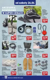 Gazetka promocyjna Aldi - Pełna oferta - Gazetka - ważna od 27.04 do 27.04.2025 - strona 34 - produkty: Noż, Tenisówki, Kosz, Pompka, Rower, Bateria, Wkładki, Lakier, Fa