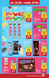 Gazetka promocyjna Aldi - Pełna oferta - Gazetka - ważna od 27.04 do 27.04.2025 - strona 9 - produkty: Gra, Kaktus, Snickers, Lody, Ferrero, Mięta, Nestlé, Kinder