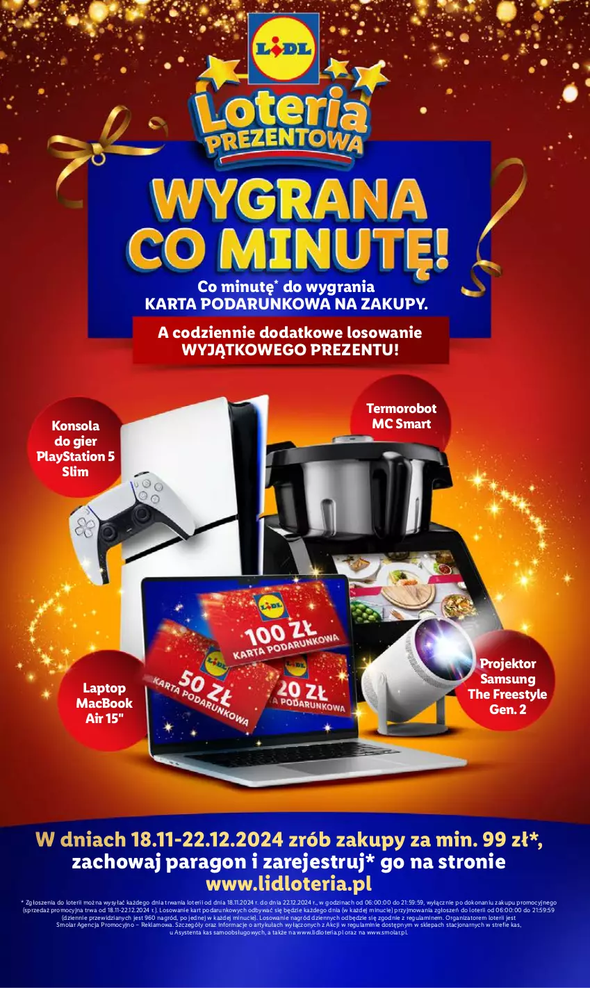 Gazetka promocyjna Lidl - GAZETKA - ważna 16.12 do 18.12.2024 - strona 39 - produkty: Gra, Konsola, Mola, PlayStation, PlayStation 5, Robot, Samsung, Top