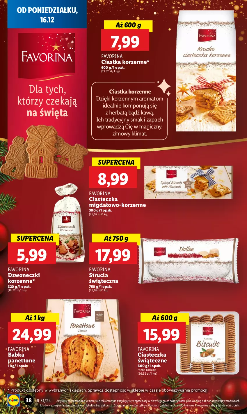 Gazetka promocyjna Lidl - GAZETKA - ważna 16.12 do 18.12.2024 - strona 44 - produkty: Babka, Ciastka, Fa, Strucla