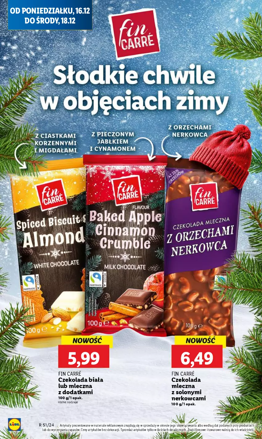 Gazetka promocyjna Lidl - GAZETKA - ważna 16.12 do 18.12.2024 - strona 52 - produkty: Czekolada, Czekolada mleczna