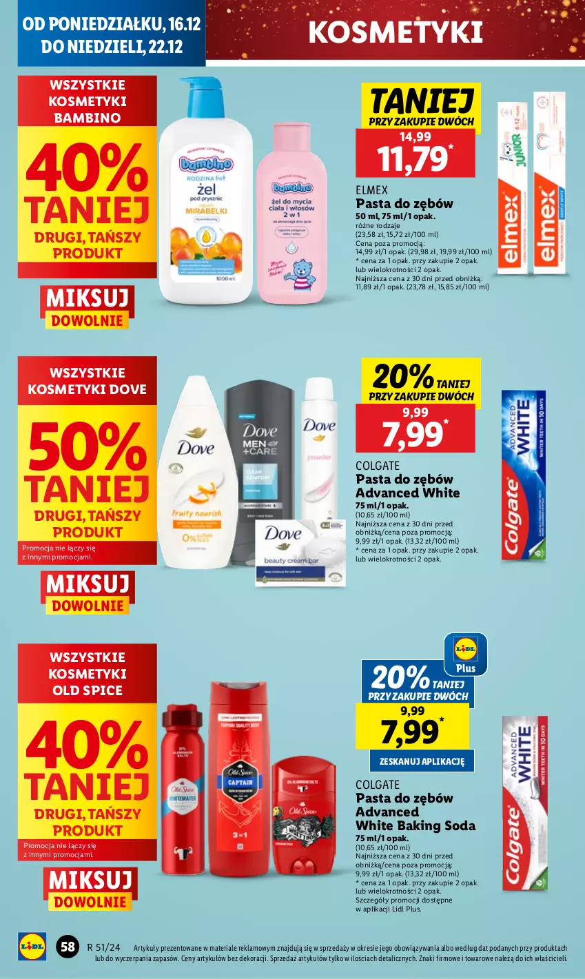 Gazetka promocyjna Lidl - GAZETKA - ważna 16.12 do 18.12.2024 - strona 68 - produkty: Colgate, Dove, Elmex, LG, Old Spice, Pasta do zębów