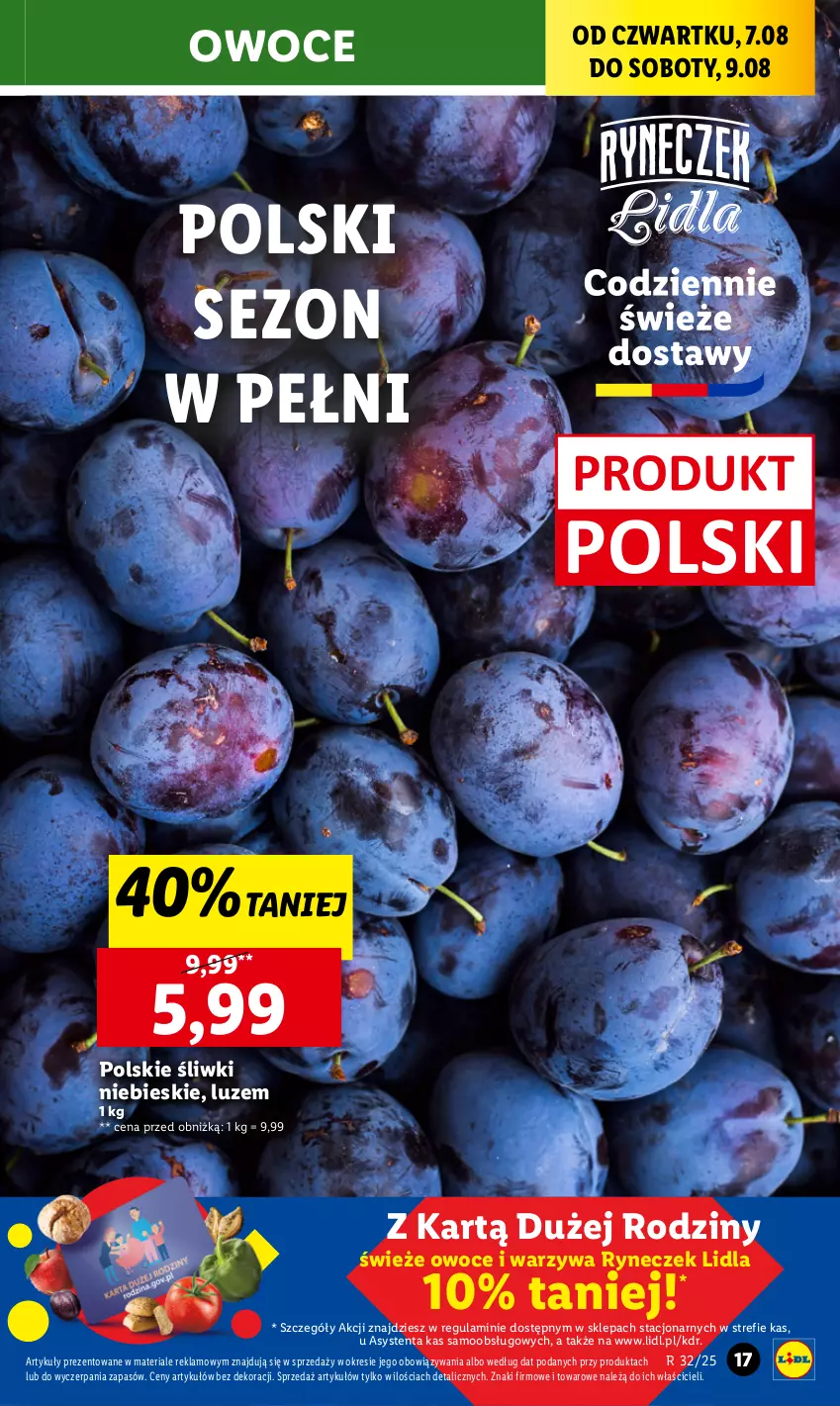 Gazetka promocyjna Lidl - GAZETKA - ważna 07.08 do 09.08.2025 - strona 21 - produkty: Owoce, Warzywa