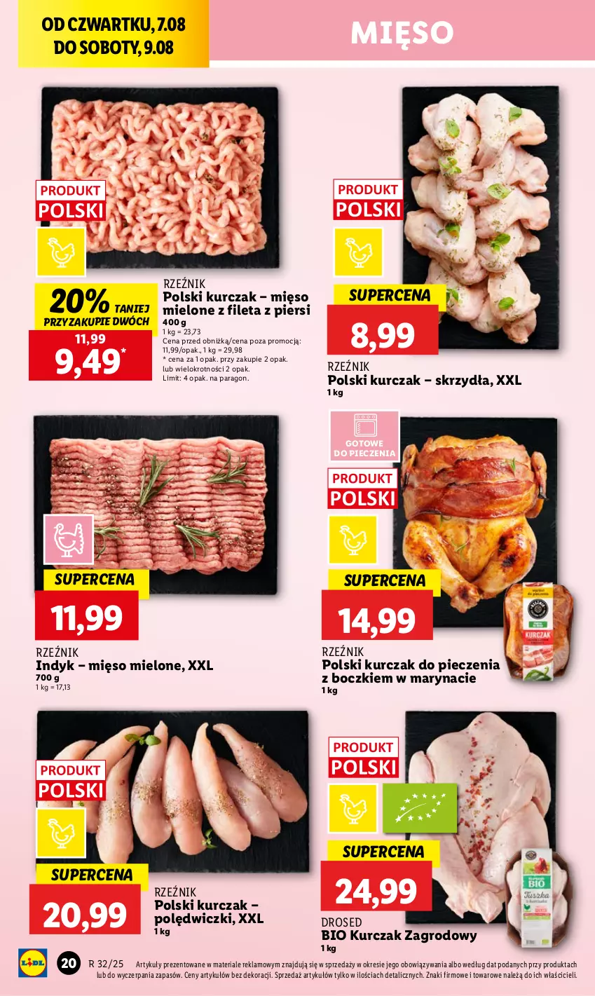 Gazetka promocyjna Lidl - GAZETKA - ważna 07.08 do 09.08.2025 - strona 24 - produkty: Kurczak, Mięso, Mięso mielone, Piec