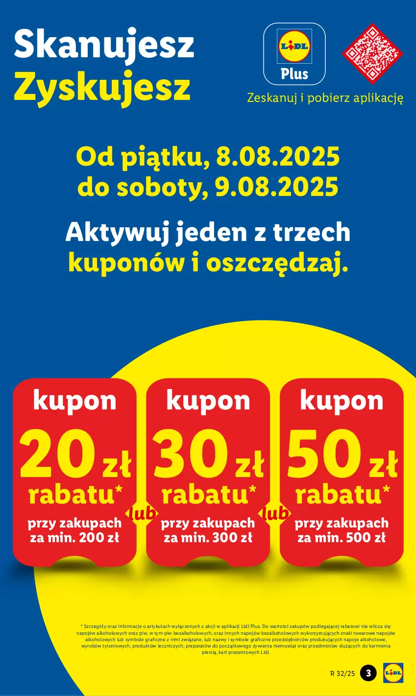 Gazetka promocyjna Lidl - GAZETKA - ważna 07.08 do 09.08.2025 - strona 3 - produkty: Gra, Karmi, Napoje, Znicz