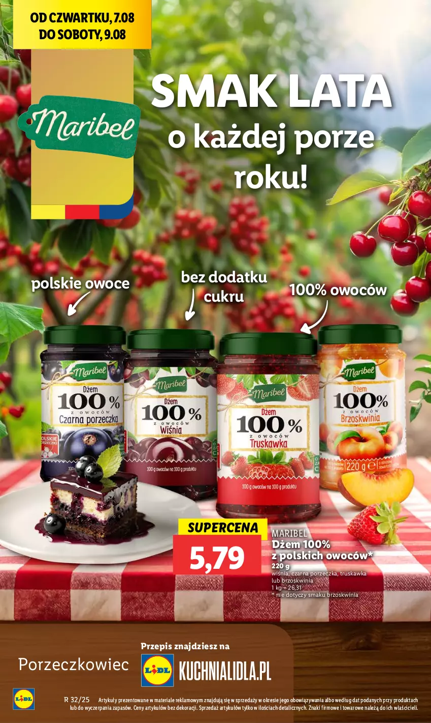 Gazetka promocyjna Lidl - GAZETKA - ważna 07.08 do 09.08.2025 - strona 44 - produkty: Dżem, Owoce, Por
