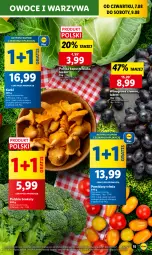 Gazetka promocyjna Lidl - GAZETKA - Gazetka - ważna od 09.08 do 09.08.2025 - strona 19 - produkty: Warzywa, Gra, Winogrona, Owoce, Brokuły, Wino, Pomidory