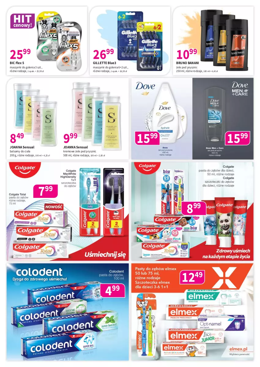 Gazetka promocyjna Drogerie Polskie - Gazetka - ważna 08.08 do 31.08.2025 - strona 6 - produkty: BIC, Bruno Banani, Gillette, Joanna, Sensual