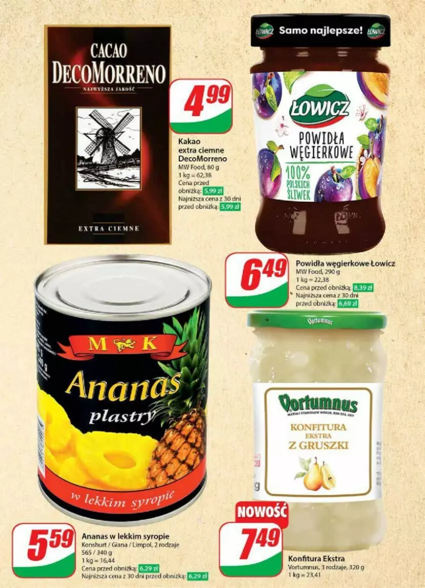 Gazetka promocyjna Dino - ważna 24.07 do 30.07.2024 - strona 5 - produkty: Ananas, Konfitura, Syrop